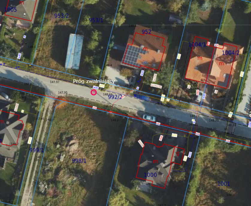 Proponowana lokacja progu zwalniającego