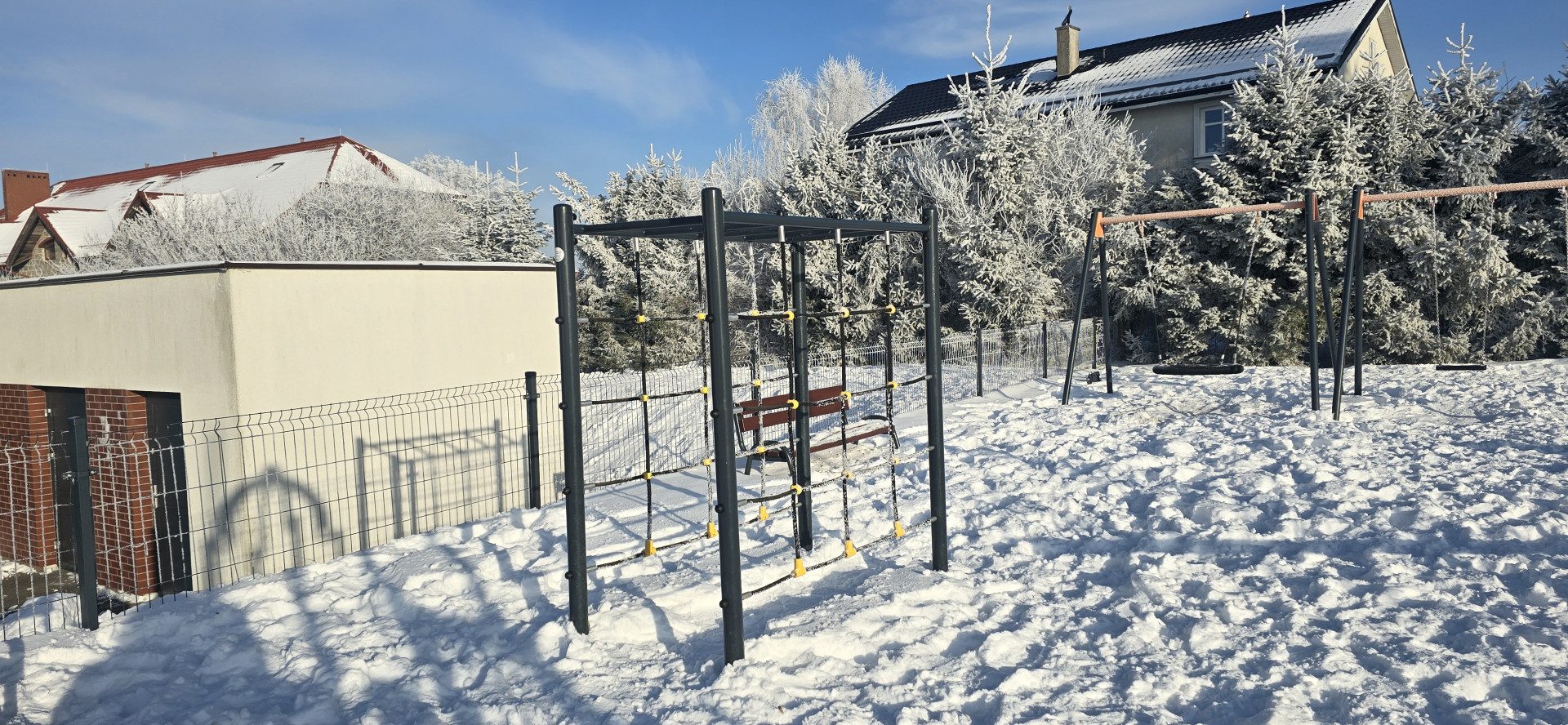 Zdjęcie do projektu Doposażenie placu zabaw oraz budowa altany (wiaty) ogrodowej na terenie SP im. Jana Trepczyka w Miszewie